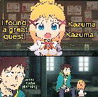 [Konosuba] (gif) A typical day for Kazuma