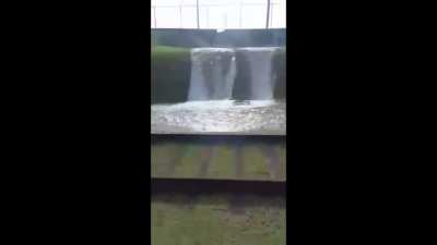 Panama Canal being rarely over flooded, apparently an electrical damaged. September 13th, 2022