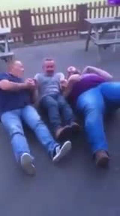 Tasty trick between the lads