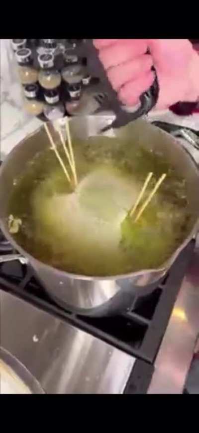 Deep fried whole watermelon