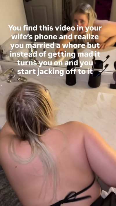 Realizing you married a whore