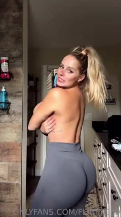 Hot blonde big rack 