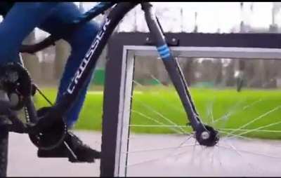 Bike with square wheels