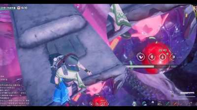 So Cattiva actually throws bombs with its feet.