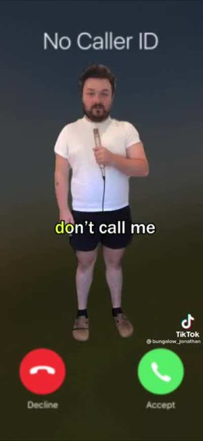 Don’t call me
