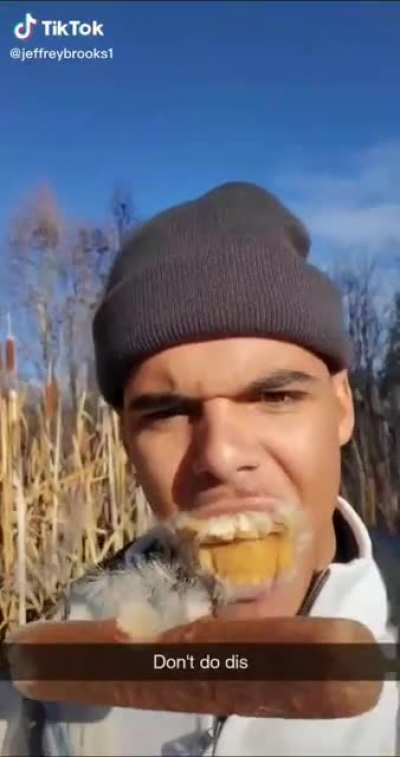 Biting into random flora