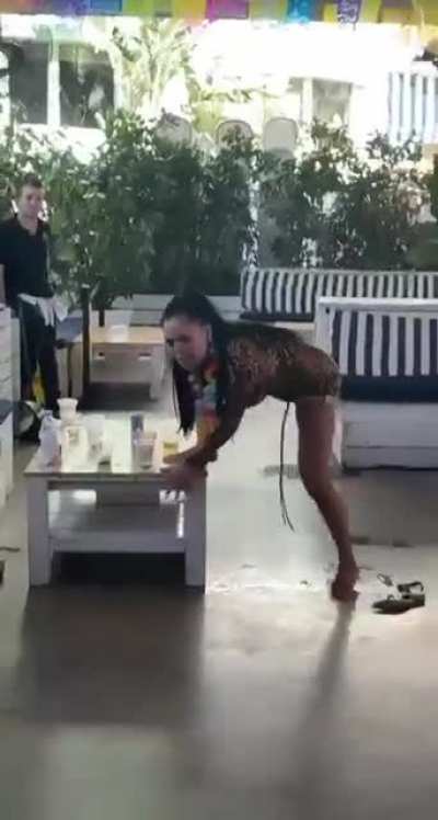 Wtf is she on ???