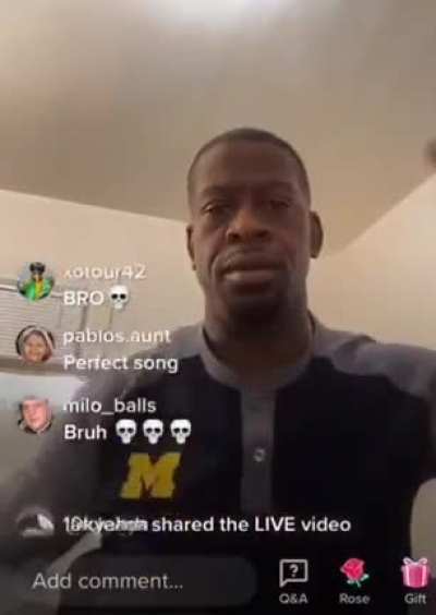 he can’t breathe💀