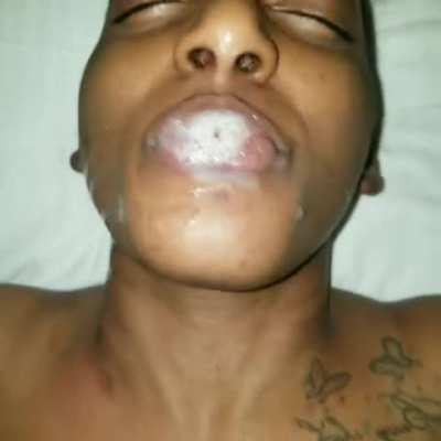 Cumslut gets 2nd facial