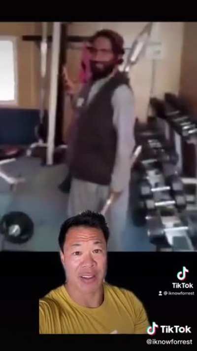 Taliban has poor gym etiquette