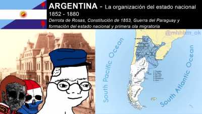 Nuestra historia resumida, con mapa y todo.