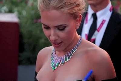 Scarlett Johansson and her big boobs