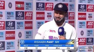 Pant rekts Harsha Bhogle! What a madlad