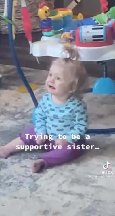Trying to be a supportive sister