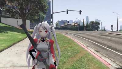 Prinz Eugen throws herself at shikian but he declines her advances