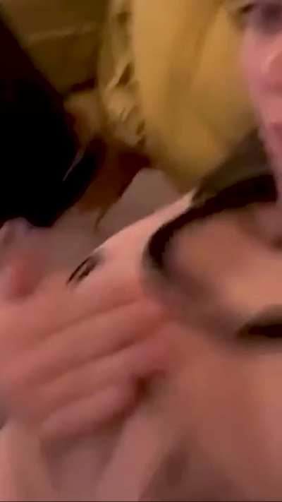 Billie eilish slaps her own big perky boobs