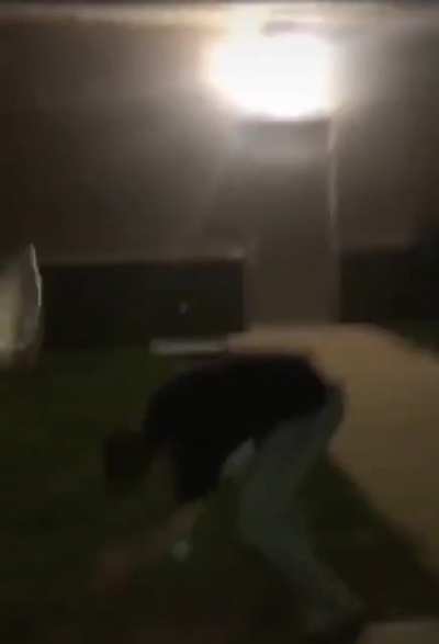 WCGW throwing a glass bottle at the wall