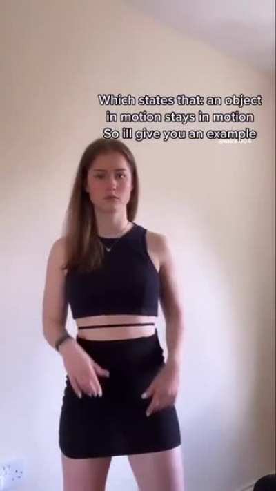Explaining Newton’s first law of motion
