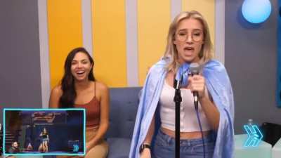 Courtney sings 