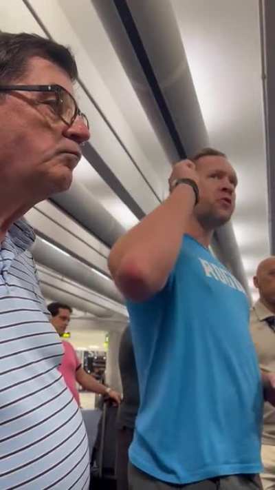 guy loses his patience waiting over flight AA2957 been waiting for over 18 hours