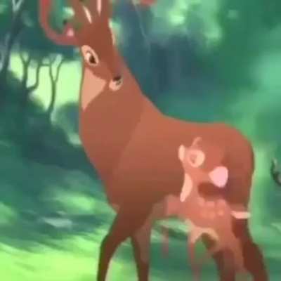 Bambi can jump high