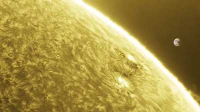 A high resolution video of our sun captured with my solar refractor telescope