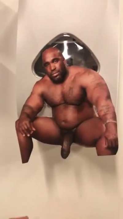 Mr Wood dixking out the soap