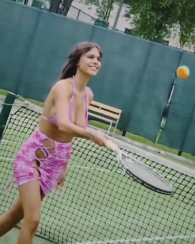 On the court (in motion)
