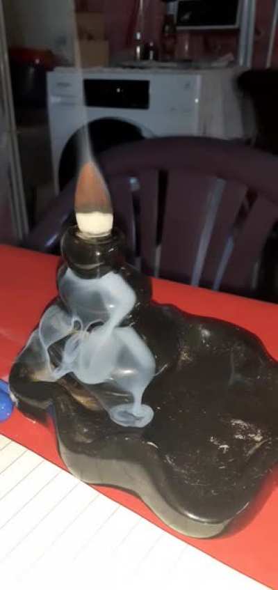 My mom bought a beautiful smoke fountain