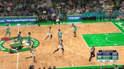 [Highlight] The Boston Celtics and the Charlotte Hornets display both ends of the alley-oop spectrum during their first preseason game
