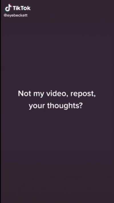 It actually is her video, not a repost lol she dubbed her voice in the first clip, so I fixed the audio and included that clip. I went to school with her, that was when she was normal. Crazy conspiracies have since ruined her brain.