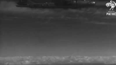 B-29s pummels the marshalling yards in Pyongyang, North Korea c. 1950