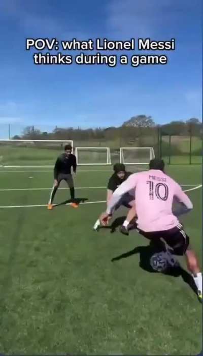 The most accurate representation of Messi. 😂