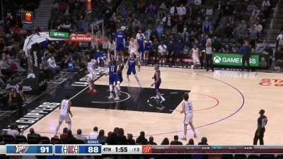 [Highlight] Clippers drills three straight triples to tie the game with a minute and a half remaining