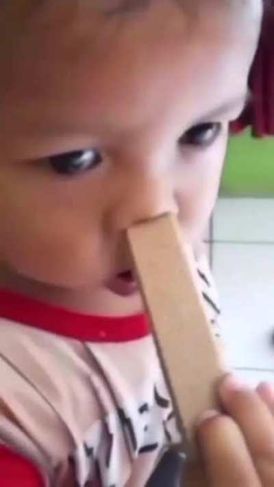 Smell before eating