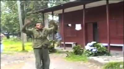 Ethiopian TPLF rebels capture an government solider, than almost shoots his own guy.   