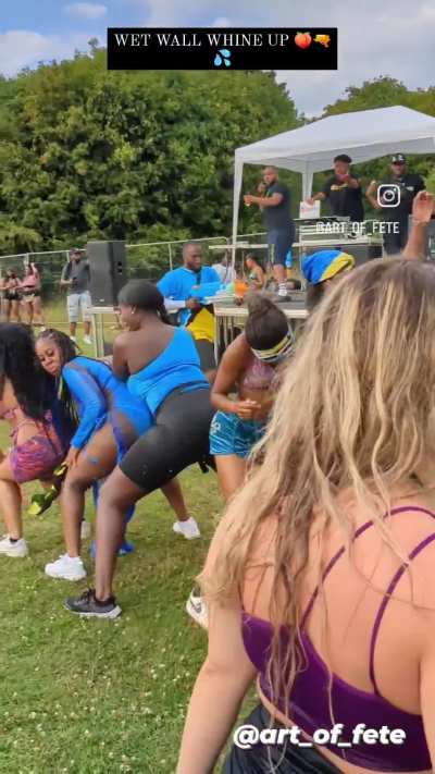 (📸@ar<wbr>t_of_<wbr>fete) WET WALL WHINE UP 🍑💦🔫 DENNERY SEGMENT UK WET FETE