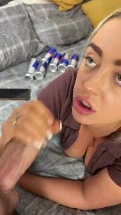 Big Dick Blonde MILF Blowjob Cumshot Facial