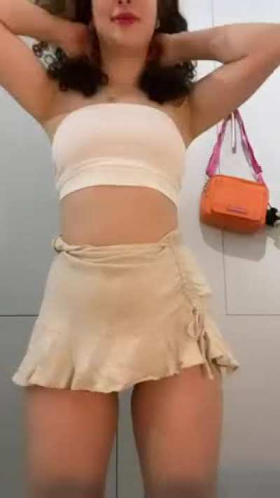 can you tell that I’ve not got any panties on?