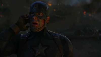 The expression on cap's face after he entered.......