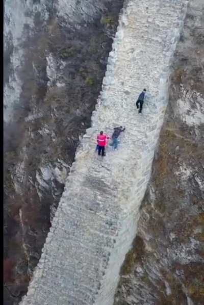 A steep segment of the Great Wall