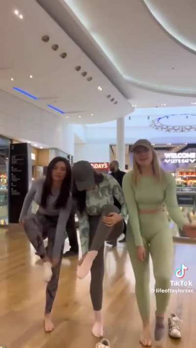 3 girls shoes and socks off