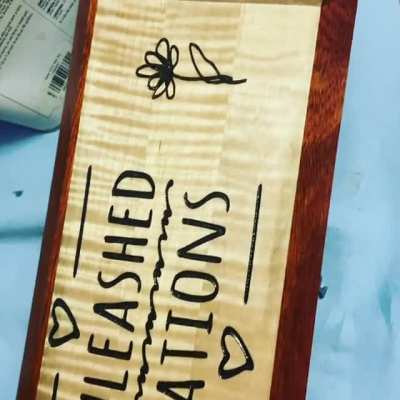 Girl wanted a sign for her hobby room, how’d I do?
