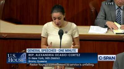 aoc when there is a word, people pay attention to something else