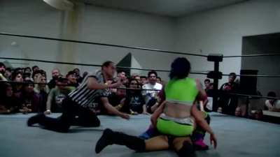 CAMEL CLUTCH TO PENELOPE FORD