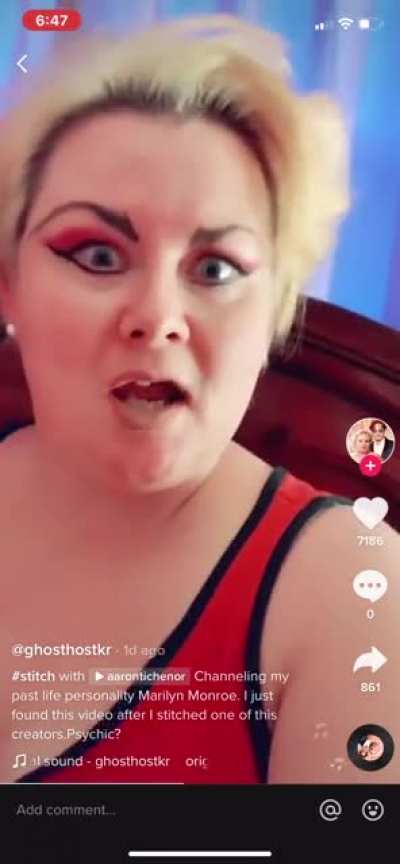 Woman thinks she’s Marilyn Monroe reincarnated