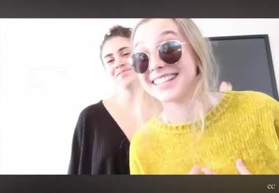 Cody Ko and Kelsey (Cody’s wife) passing a vape to a 16yr old Emma Chamberlain 