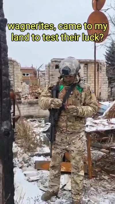 One defender of Ukraine has a message for the Wagnerites 🇺🇦