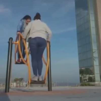 Crappy design of children playground… ok these are not children but still, design is crappy...
