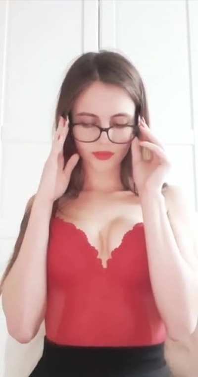 Lady in red